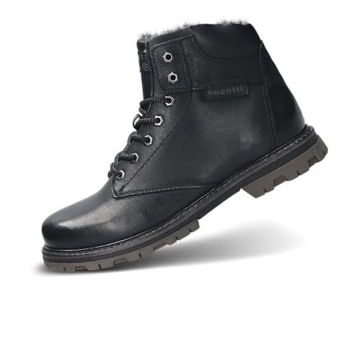 bugatti Herren-321-AH253-3200-1000-Stiefel Warmfutter,schwarz,43 von bugatti