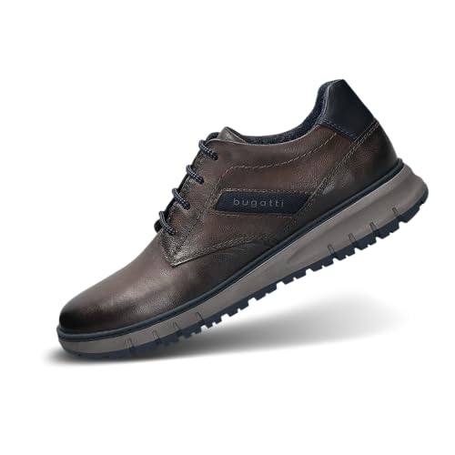 bugatti Herren-321-AOP01-3200-1100-Schnürer,Dark Grey,46 von bugatti