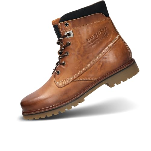 bugatti Herren-321-AOQ30-1200-6300-Stiefel Kaltfutter,cognac,41 von bugatti