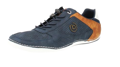 bugatti Herren Casual Sneaker mit Flexibler Sohle, Schnürschuh mit Memory Foam, Elastische Schnürsenkel, Dunkelblau, 40 EU bugatti Herren Casual Sneaker mit Flexibler Sohle, Schnürschuh mit Memory Foam, Elastische Schnürsenkel, Dunkelblau, 40 EU von bugatti