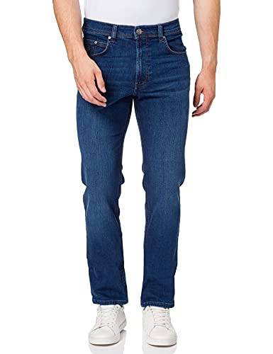 bugatti Herren Regular Fit Katoen Stretch Straight Jeans, Blau (Dunkel Blau 373), 30W / 32L EU von bugatti
