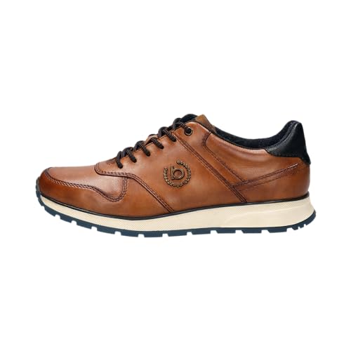 bugatti Herren Low-Top Sneaker, Männer Halbschuhe, Wechselfußbett,Sportschuhe,Freizeitschuhe,Turnschuhe,Laufschuhe,Cognac (6300),41 EU / 7 UK von bugatti