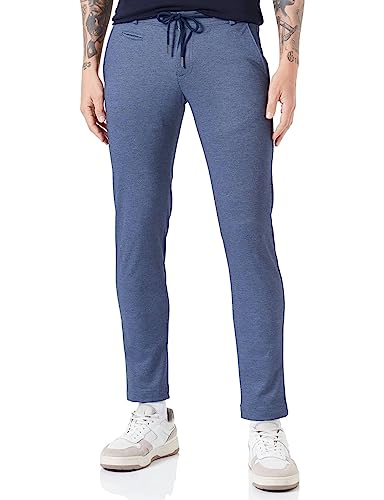 bugatti Herren 4036-36830 Slackhosen, Marine-370, 34W / 32L EU von bugatti