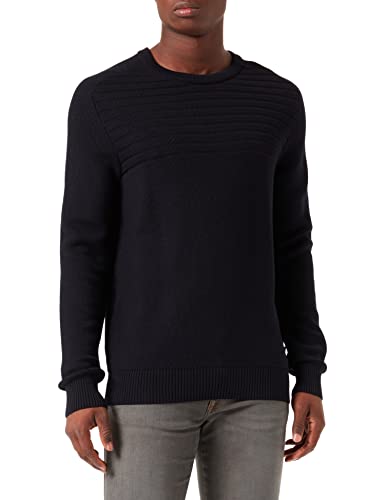 bugatti Herren 7400-25530 Pullover, Marine, Standard von bugatti