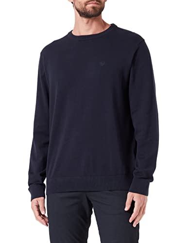 bugatti Herren 7400-35510 Pullover Rundhals, Marine-390, 4XL EU von bugatti