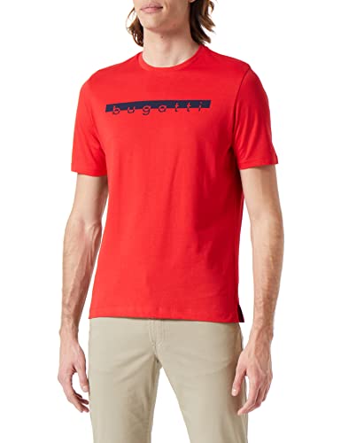 bugatti Herren 8350-35080 T Shirt, Rot-950, 3XL EU von bugatti