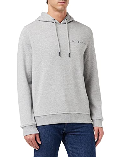 bugatti Herren 8950-15193 Kapuzenpullover, Hellgrau, XXL von bugatti