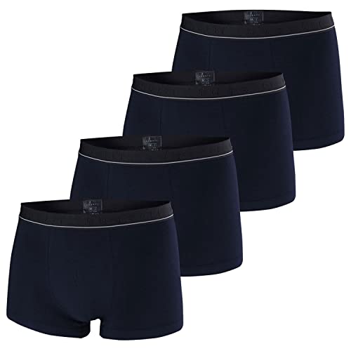 bugatti Herren Boxershorts, Pants, 4 Stück, 50016, 50017 (7, Navy) von bugatti