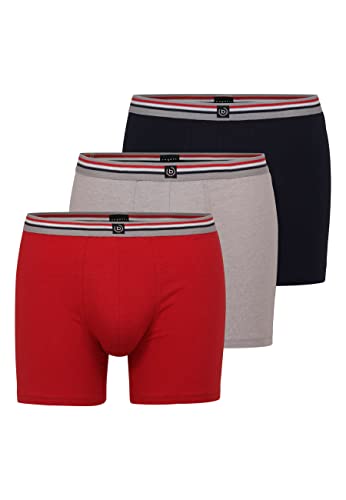 bugatti Herren Boxershorts extra langes Bein Unterhosen 3er Pack 6 von bugatti