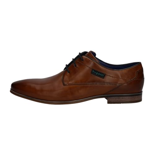 bugatti Herren Businessschuhe, Männer Business Schnürer,lace-up Shoes,Low-tie,schnürschuhe,Anzugschuhe,Derby schnürung,Cognac (6300),42 EU / 7.5 UK von bugatti