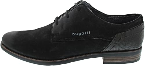 bugatti Herren Business Halbschuh mit eleganter Linienführung, schwarz, 40 EU von bugatti