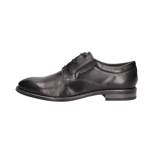 bugatti Herren Businessschuhe, Männer Business Schnürer, Wechselfußbett,lace-up Shoes,Low-tie,schnürschuhe,Anzugschuhe,schwarz (1010),43 EU / 8.5 UK von bugatti