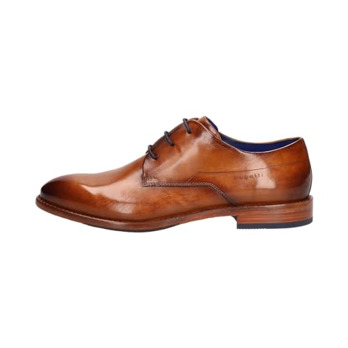 bugatti Herren Businessschuhe, Männer Business Schnürer, Wechselfußbett,schnürschuhe,Anzugschuhe,Derby schnürung,büro,Cognac (6300),40 EU / 6 UK von bugatti