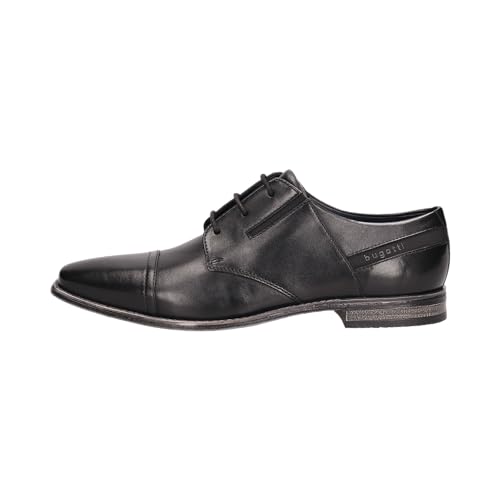 bugatti Herren Businessschuhe, Männer Business Schnürer,schnürschuhe,Anzugschuhe,Derby schnürung,büro,Freizeit,schwarz (1000),43 EU / 8.5 UK von bugatti