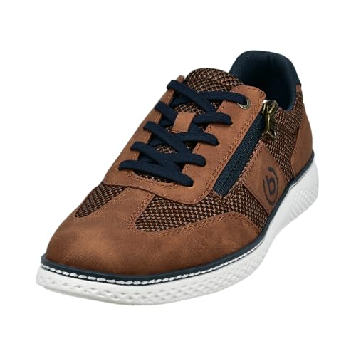 bugatti Herren Businessschuhe, Männer Schnürer,schnürschuhe,Anzugschuhe,Budapester Style,elegant,Office,büro,Freizeit,Cognac (6300),43 EU/EU UK von bugatti