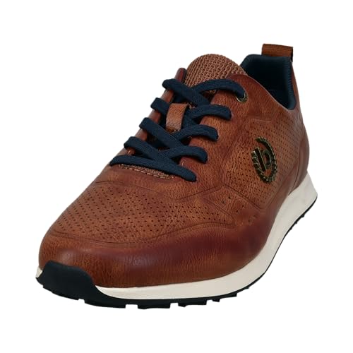 bugatti Herren Businessschuhe, Männer Schnürer,schnürschuhe,Anzugschuhe,Budapester Style,elegant,Office,büro,Freizeit,Cognac (6300),46 EU/EU UK von bugatti