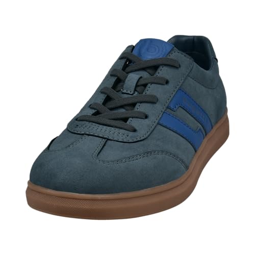 bugatti Herren Businessschuhe, Männer Schnürer,schnürschuhe,Anzugschuhe,Budapester Style,elegant,Office,büro,Freizeit,Dark Blue (4100),42 EU/EU UK von bugatti
