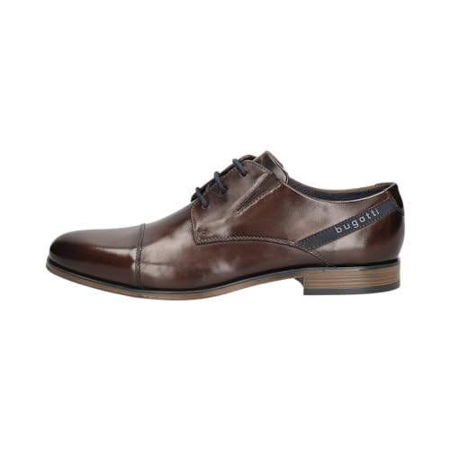 bugatti Herren Businessschuhe, Männer Schnürer,schnürschuhe,Anzugschuhe,Derby schnürung,büro,Freizeit,Schnuerer,Dark Brown (6100),44 EU / 9.5 UK von bugatti