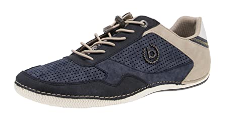 bugatti Herren Casual Sneaker mit Flexibler Sohle, Schnürschuh mit Memory Foam, Elastische Schnürsenkel, Dark Blue Blue, 41 EU bugatti Herren Casual Sneaker mit Flexibler Sohle, Schnürschuh mit Memory Foam, Elastische Schnürsenkel, Dark Blue Blue, 41 EU von bugatti