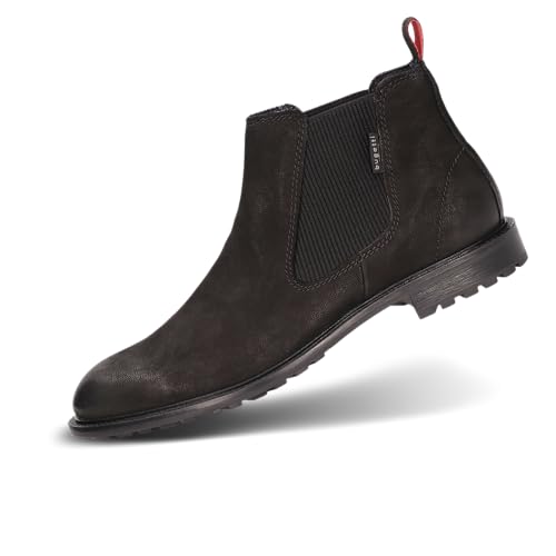 bugatti Herren Chelsea Boots, Männer Stiefeletten,Schlupfstiefel,flach,Stiefel,Bootee,Booties,halbstiefel,Kurzstiefel,schwarz (1000),42 EU / 7.5 UK von bugatti