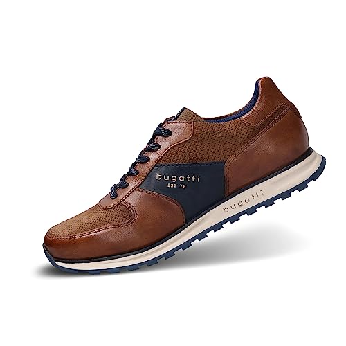 bugatti Herren Cirino Sneaker, Cognac, 41 EU von bugatti