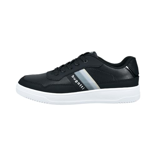 bugatti Herren Low-Top Sneaker, Männer Halbschuhe,Freizeitschuhe,Turnschuhe,Laufschuhe,schnürschuhe,schnürer,schwarz (1000),41 EU / 7.5 UK von bugatti