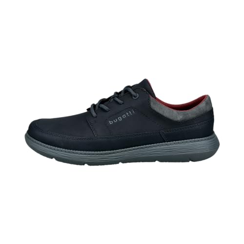 bugatti Herren Low-Top Sneaker, Männer Halbschuhe,schnürschuhe,schnürer,straßenschuhe,Strassenschuhe,Sportschuhe,schwarz (1000),40 EU / 6.5 UK von bugatti