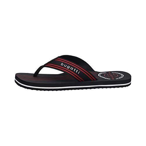 bugatti Herren Flato Slipper, Black, 40 EU Weit von bugatti