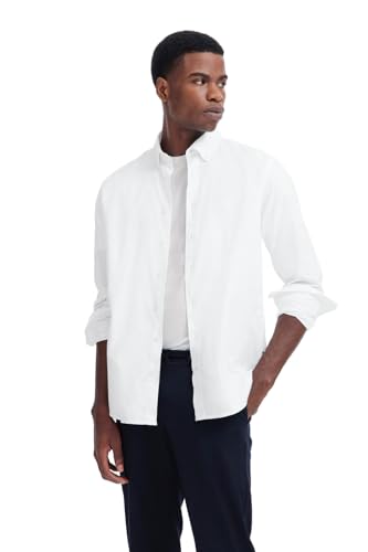 bugatti Herren Hemd Langarm Modern Fit Button-Down Kragen Basic Baumwolle Soft Cotton von bugatti