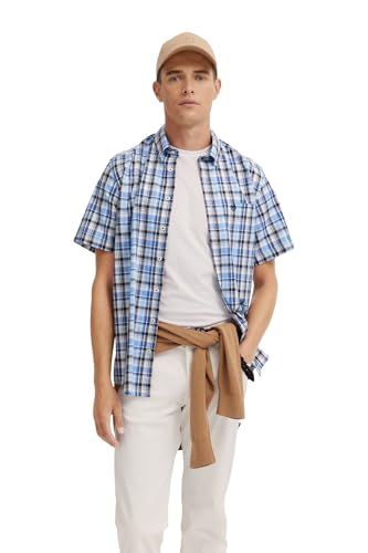bugatti Herren Hemd Button-Down Kurzarm Modern Fit von bugatti