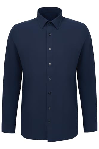 bugatti Herren Hemd Langarm 9150-78600C modern, elegant, Baumwolle, klassisch, Slim, Business, Freizeit von bugatti