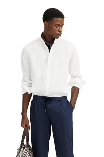 bugatti Herren Hemd Stehkragen Mandarin Langarm Modern Fit von bugatti