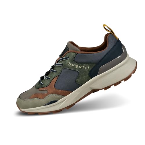 bugatti Herren Herren-342-AG402-Schnürer,Taupe/Multicolour, Schnürhalbschuhe, 40 EU von bugatti