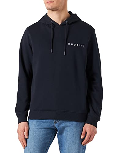bugatti Herren Kapuzenpullover Modern Fit Respect Nature Hoodie aus Organic Cotton Sweatshirt von bugatti