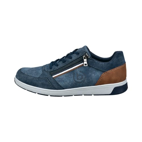 bugatti Herren Sneaker, Männer Schnürer,straßenschuhe,Strassenschuhe,lace-up Shoes,Low-tie,schnürschuhe,Halbschuhe,Blue (4000),45 EU / 10.5 UK von bugatti