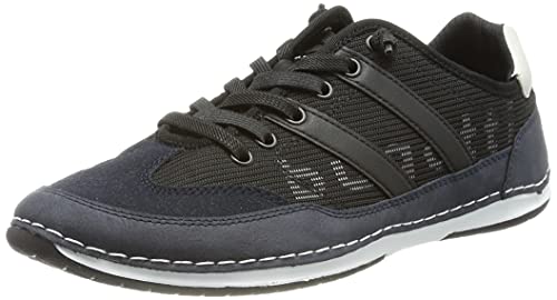 bugatti Herren Kovak Sneaker, Dark Blue/Black, 41 EU von bugatti