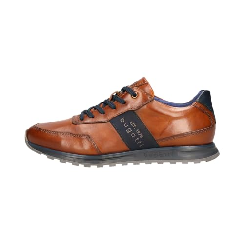 bugatti Herren Low-Top Sneaker, Männer Halbschuhe, Wechselfußbett,schnürschuhe,schnürer,straßenschuhe,Strassenschuhe,Cognac (6300),41 EU / 7.5 UK von bugatti