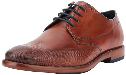 bugatti Herren Mansaro Schnürhalbschuhe, Cognac, 42 EU von bugatti