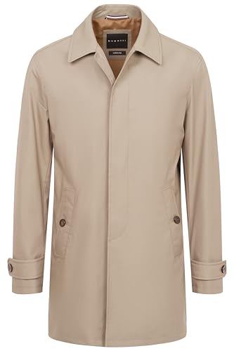 bugatti Herren Mantel wasserabweisend Baumwoll-Mix PFC frei Modern Fit Innentaschen von bugatti