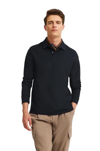 bugatti Herren Polo Shirt Langarm Baumwolle von bugatti