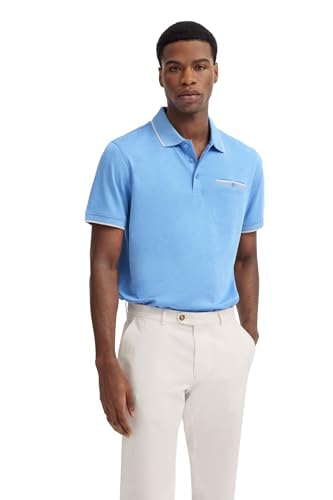 bugatti Herren Poloshirt Brusttasche Kurzarm Modern Fit von bugatti