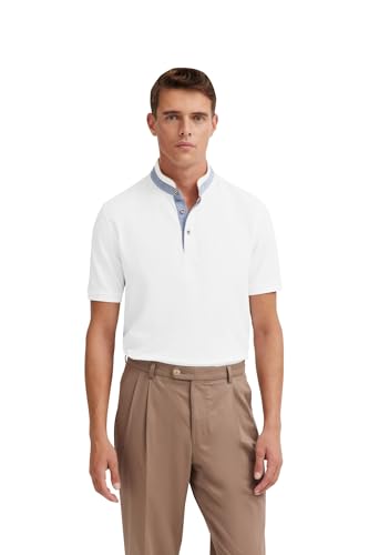 bugatti Herren Poloshirt Stehkragen Basic Kurzarm Modern Fit von bugatti