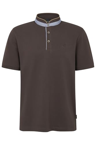 bugatti Herren Poloshirt Stehkragen Basic Kurzarm Modern Fit von bugatti