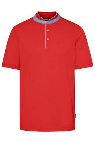 bugatti Herren Poloshirt Stehkragen Basic Kurzarm Modern Fit von bugatti