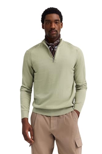 bugatti Herren Pullover Troyer Stehkragen Kaschmir-Anteil Regular Fit von bugatti