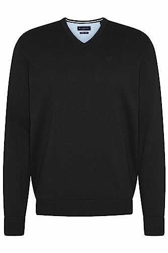 bugatti Herren 7300-95510 Pullover V-Ausschnitt, Schwarz-290, XL EU von bugatti