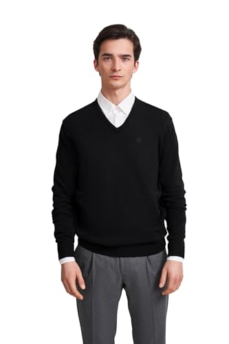 bugatti Herren 7300-95510 Pullover V-Ausschnitt, Schwarz-290, XXL EU von bugatti