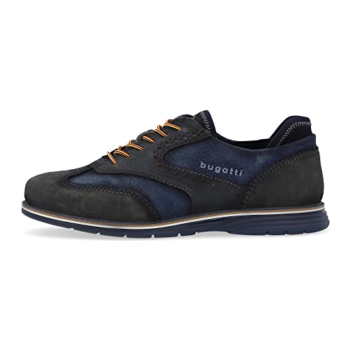 Bugatti Herren Sandhan Comfort Sneaker, Dark Blue/Blue, 40 EU von bugatti