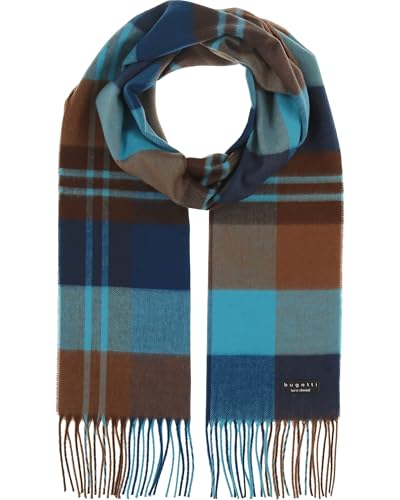 bugatti Herren Schal kariert - 30 x 180 cm - weicher Winterschal für kalte Tage von bugatti