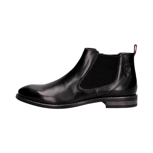 bugatti Herren Chelsea Boots, Männer Stiefeletten, Wechselfußbett,Booties,halbstiefel,Kurzstiefel,uebergangsschuhe,schwarz (1000),43 EU / 8.5 UK von bugatti